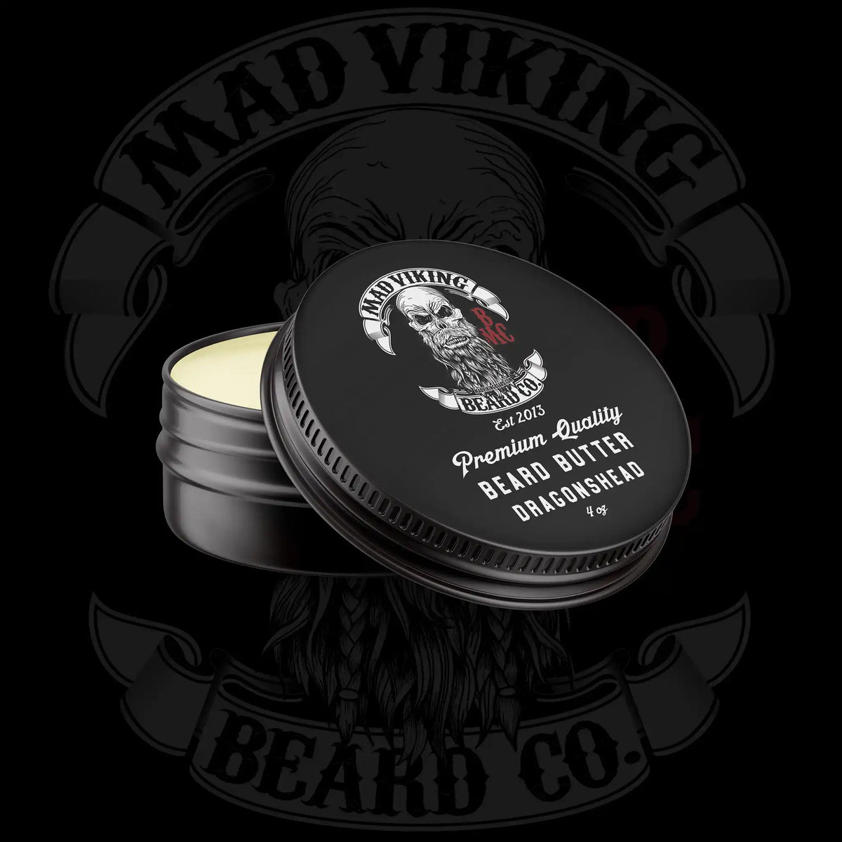 Dragonshead Beard Butter - 4 Oz - Coconut & Lime - Mad Viking