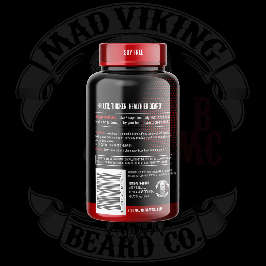 Mad Viking Beard Collagen Complex - 3 Pack - Health, Growth & Strength