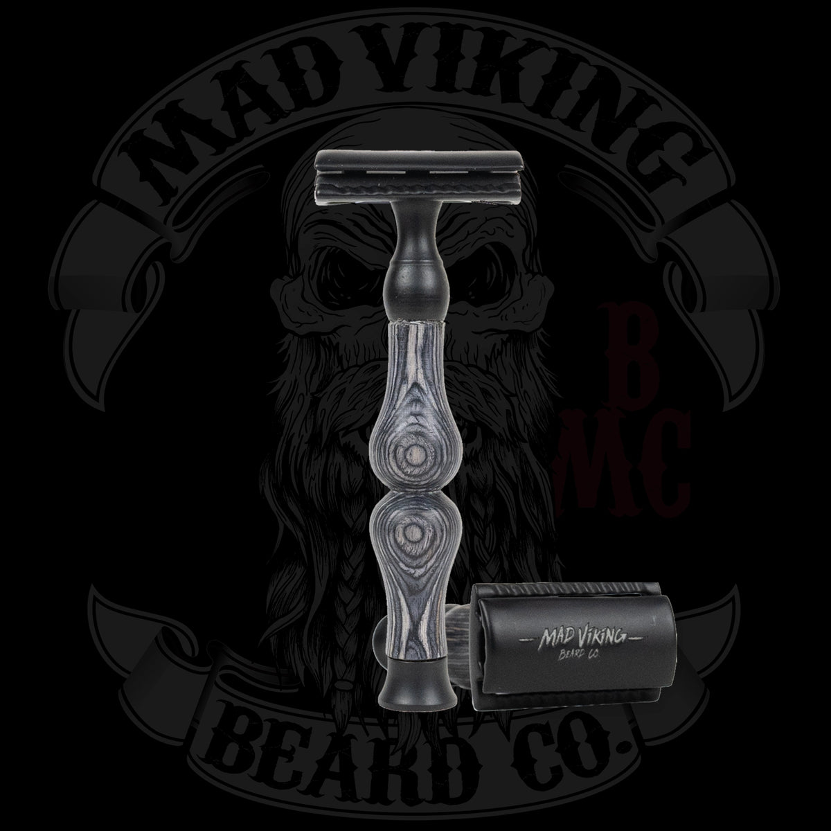Double Edged Safety Razor - 3 Piece - Hand Crafted - Mad Viking