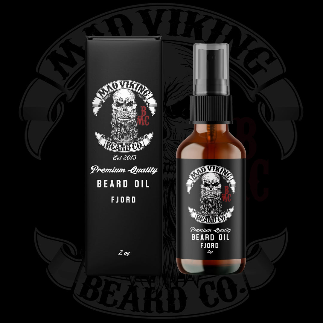 Fjord Beard Oil - 2 Oz - Classic & Clean Cologne - Mad Viking Beard