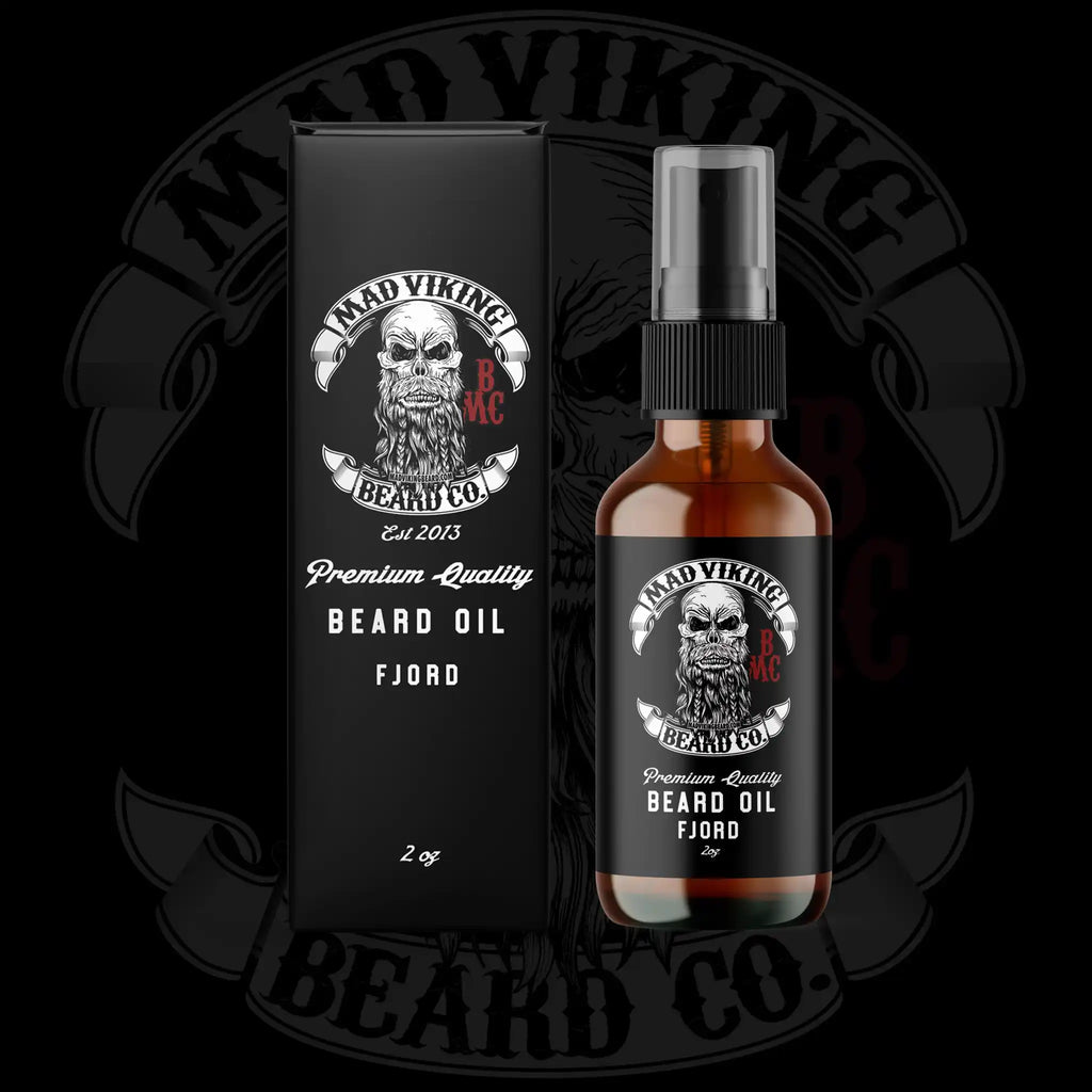 Fjord Beard Oil - 2 Oz - Classic & Clean Cologne - Mad Viking Beard