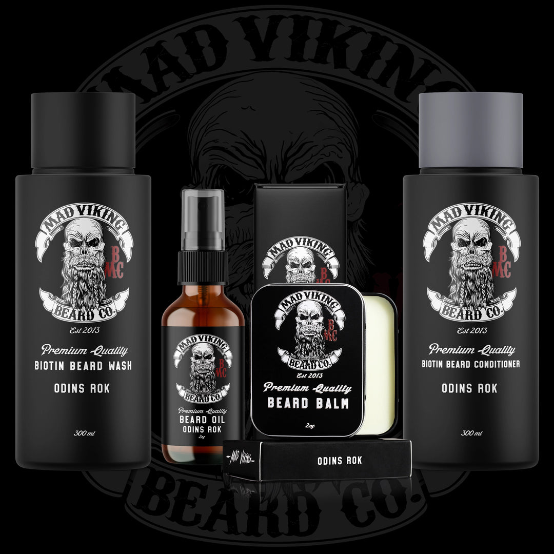 exuviance ビール・グロウン・パッド 36パッド Raven Pack - Beard Oil, Balm, Wash, Conditioner & Sticker - Mad Viking