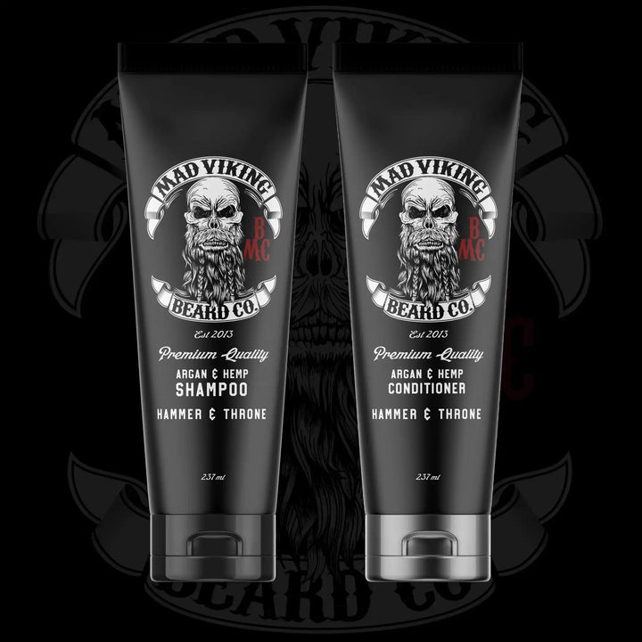 Argan & Hemp Shampoo & Conditioner Combo - Mad Viking