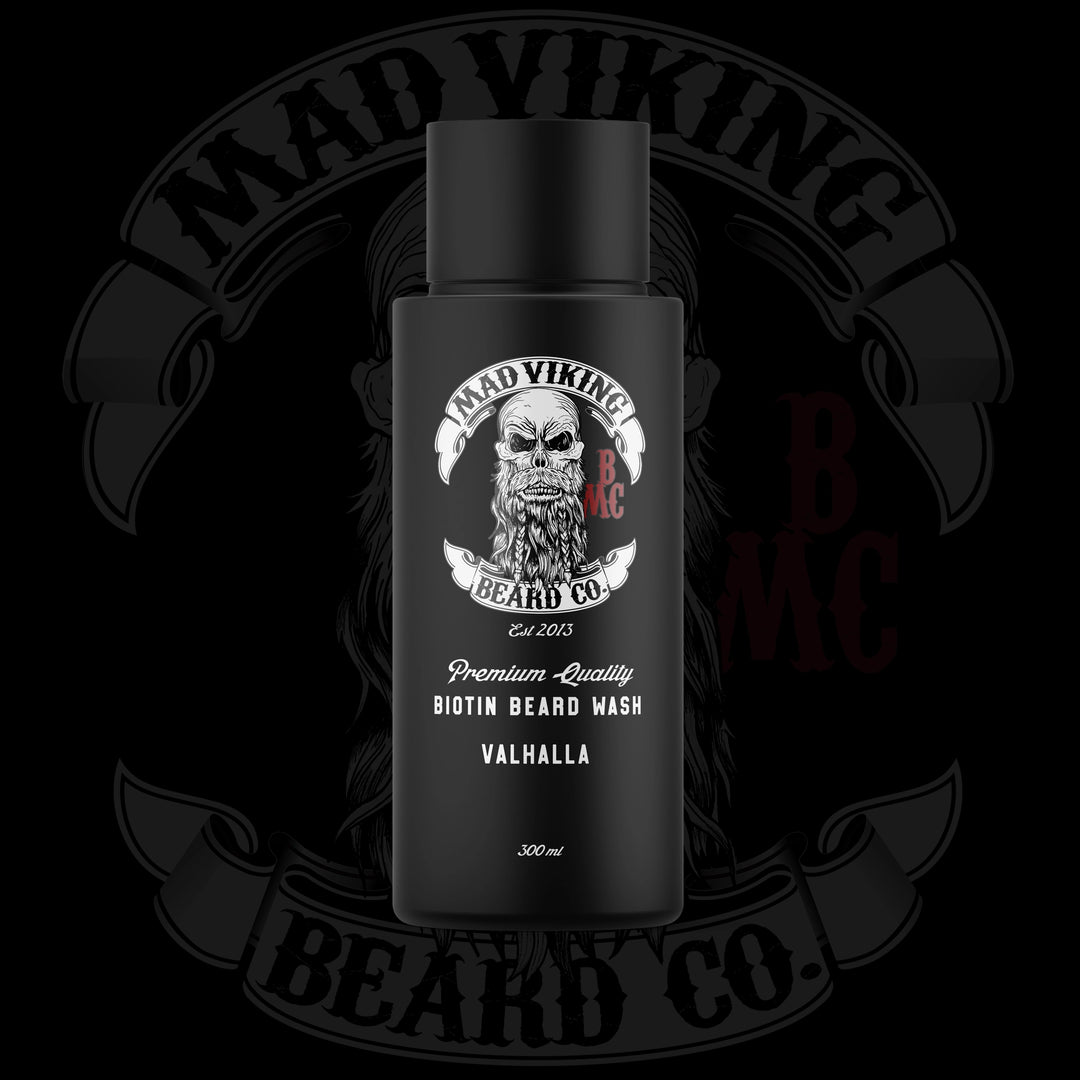 Valhalla Beard Wash - 8 Oz - Sandalwood & Vanilla - Mad Viking