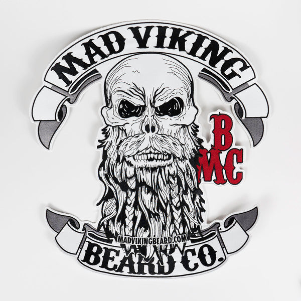 Skully 14-Inch Mega Patch - Sew On - Live By The Axe - Mad